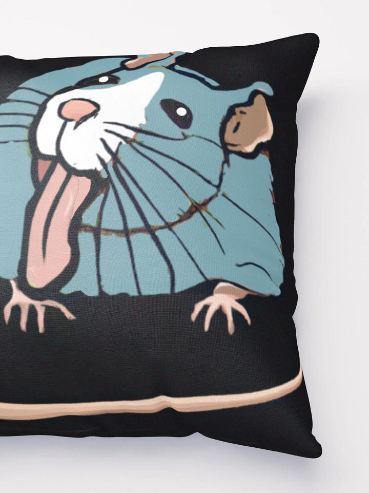 cheeky rat throw pillow product image (2)