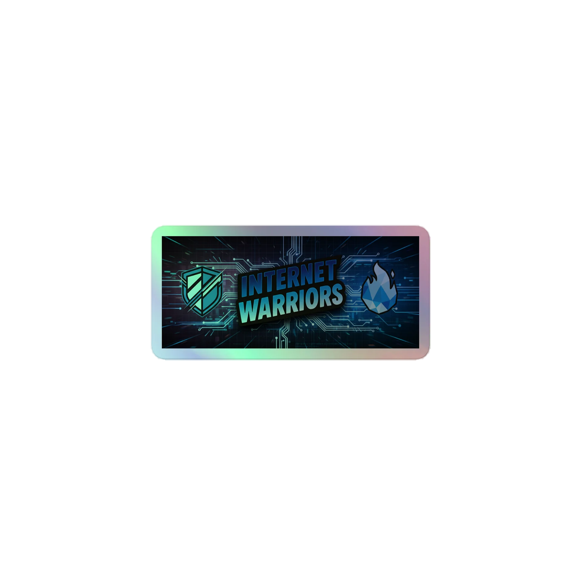 Internet Warriors Holographic Sticker product image (1)