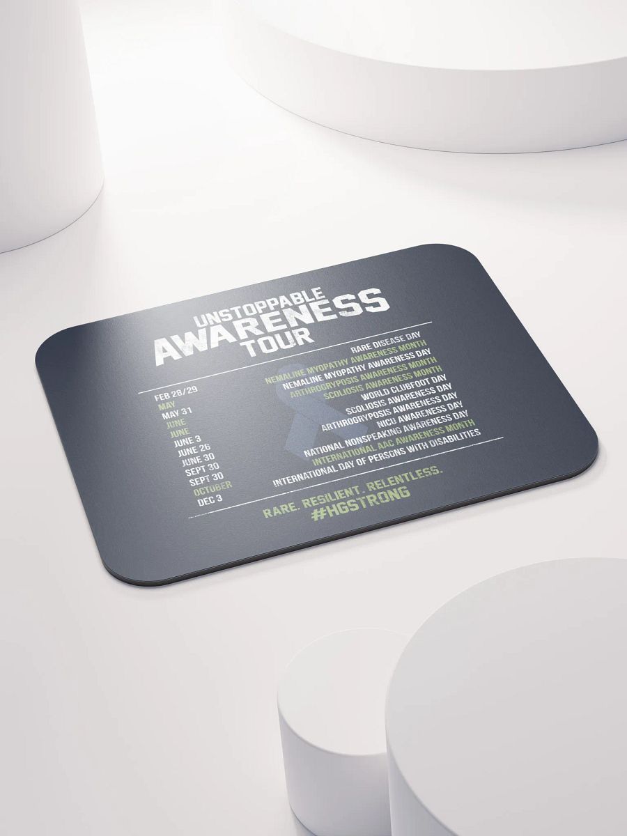 Awareness Tour Schedule Mousepad product image (4)