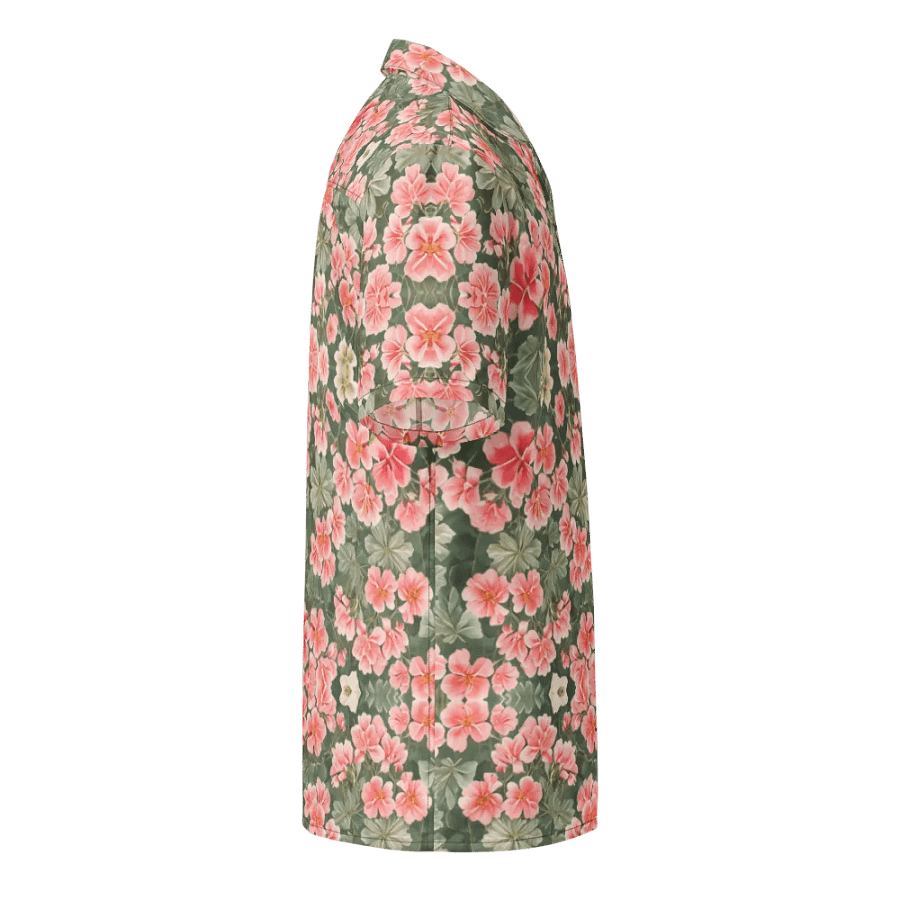 Floral Pattern Geranium Flowers Hawaiian Shirt product image (4)