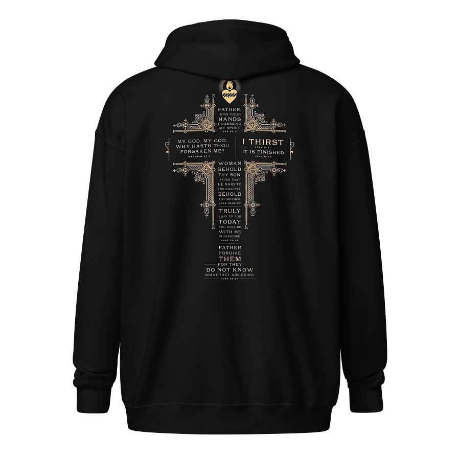JESUS With The Thorns Crown Around His Head Zip Hoodie product image (5)