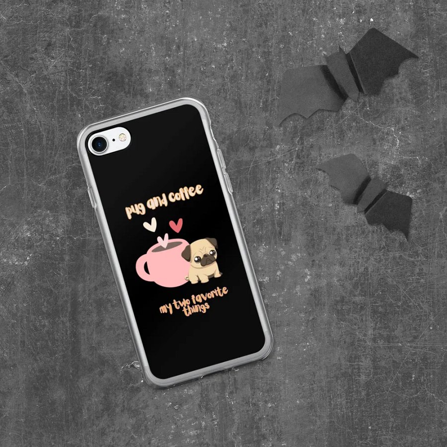 Pug & Coffee Love iPhone Case product image (332)