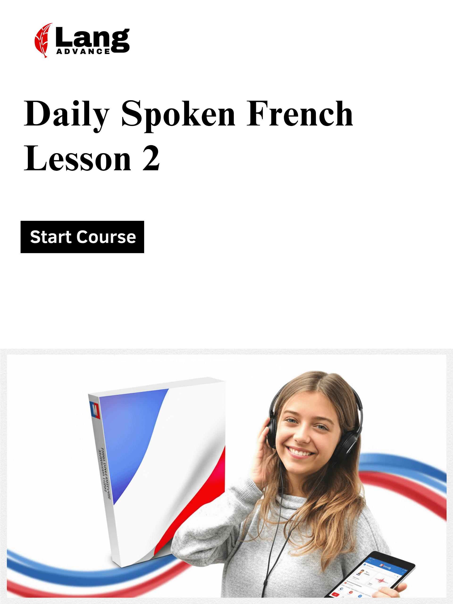 Daily Spoken French - Lesson 2 - First conversations product image (1)