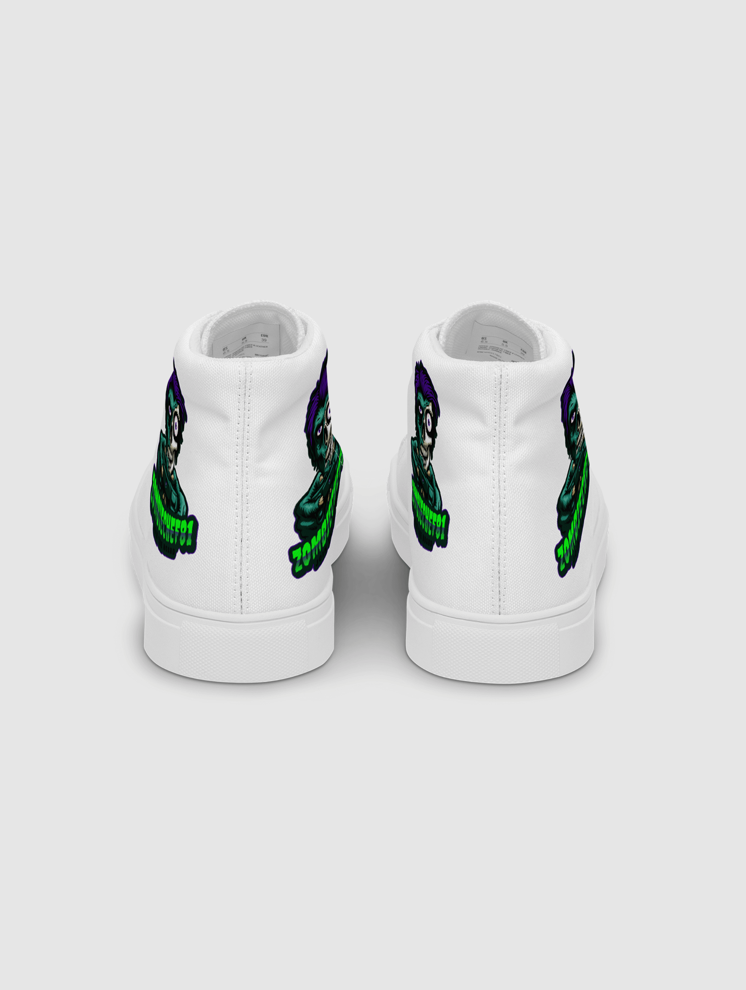 [ZombieChef81] Women’s high top canvas shoes product image (2)