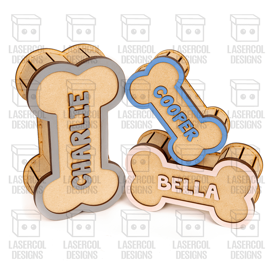 Dog Bone Boxes (3 Sizes) - Laser Cut Files product image (6)
