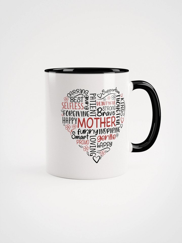Black Boy Mom I Pray Different Boho Art Ceramic Mug with Color Interior product image (2)
