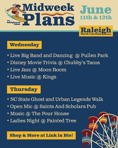 Some cool stuff happening today and tomorrow, check em out! 🔥

@raleighparks 
@chubbystacos 
@m_o_o_n_r_o_o_m 
@kingsraleigh ...