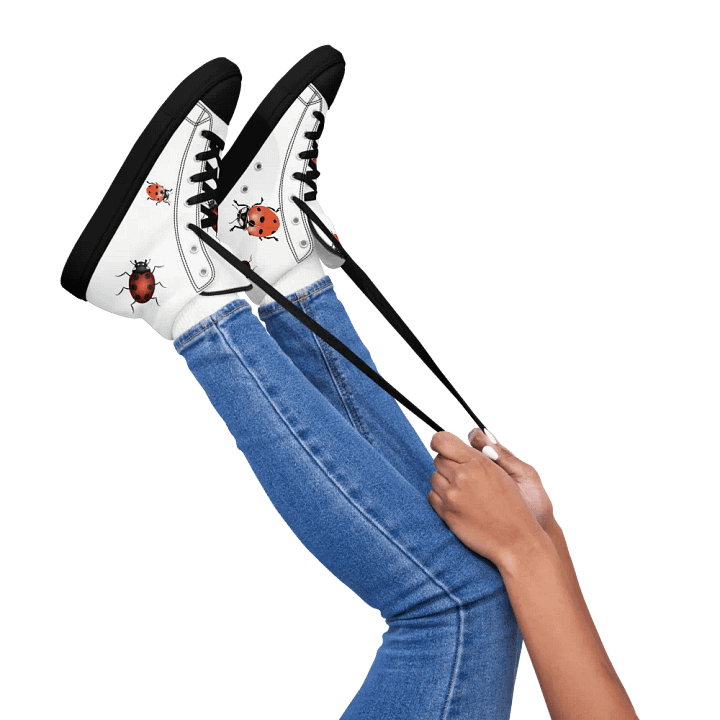"Ladybug" Womens Canvas Hi-Tops product image (1)