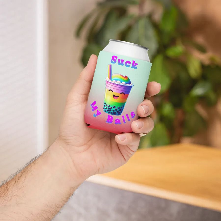 Rainbow Bubble Tea Can Cooler product image (6)