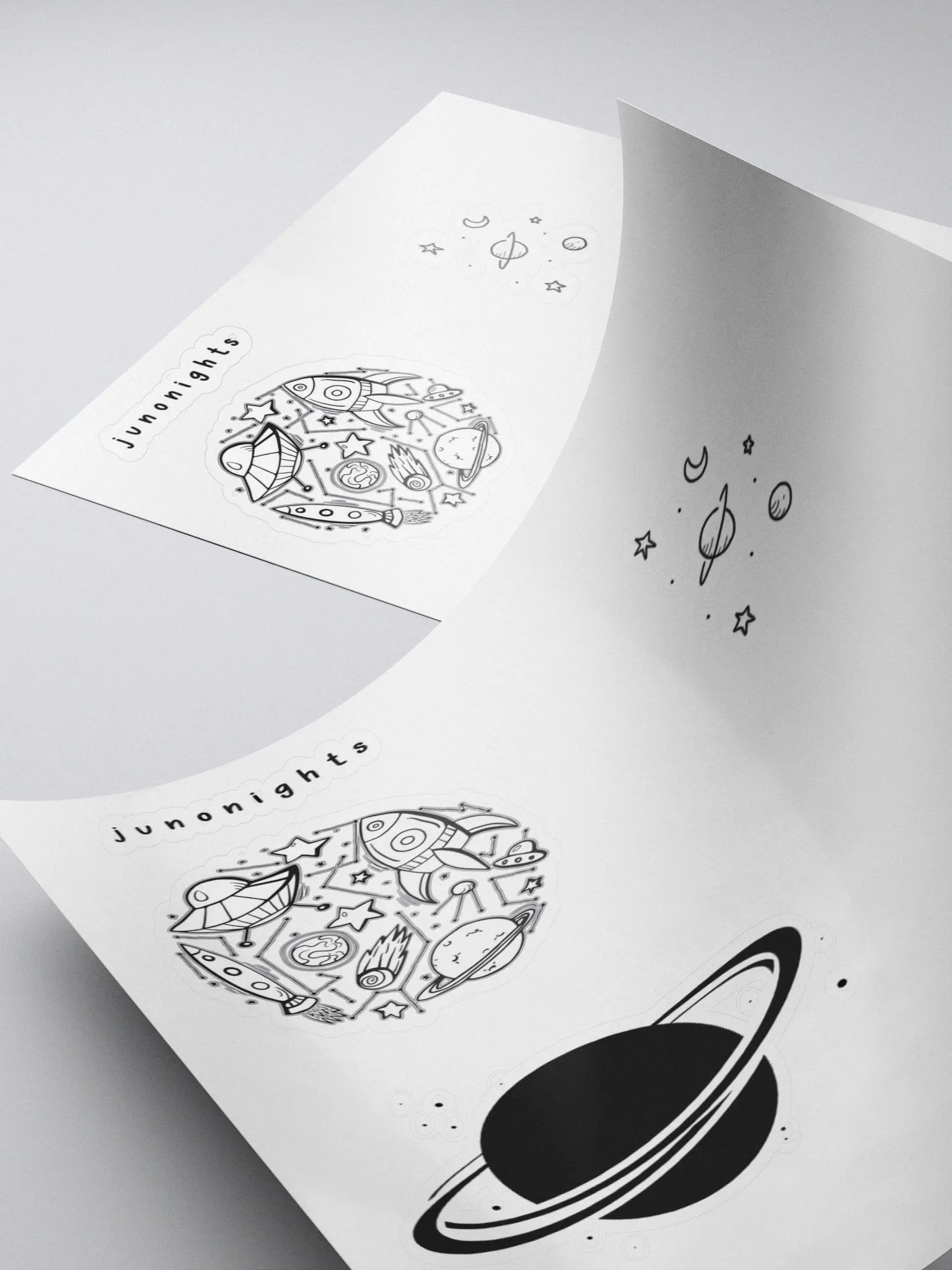 Junonights space stickers product image (4)