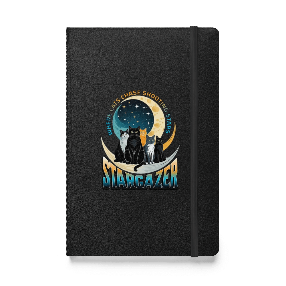 Where Cats Chase Shooting Stars Stargazer Hardcover Journal product image (1)