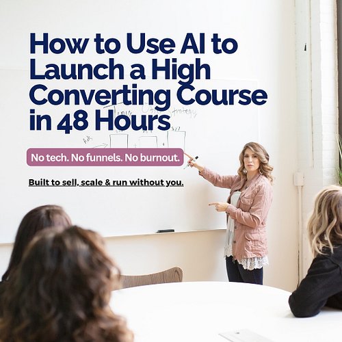 Still sitting on that course idea?

You know…
 The one you’ve been thinking about forever. 
- You’ve journaled on it. - You’v...