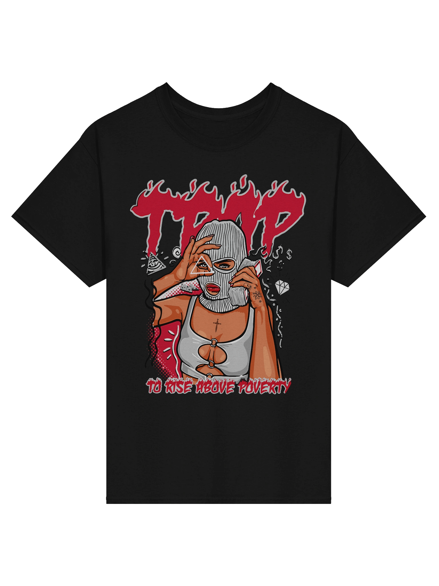 Rise Above Poverty Balaclava Tee product image (1)