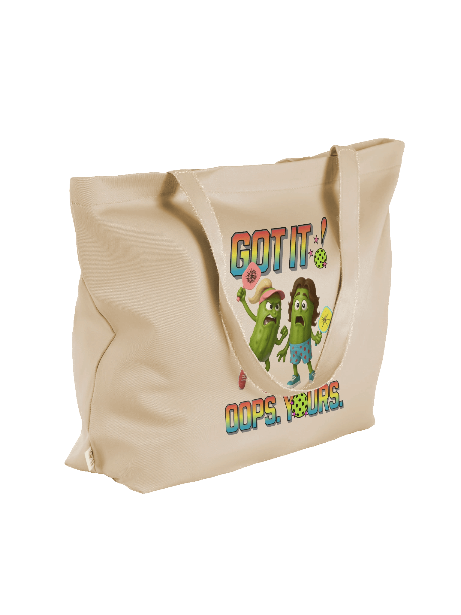 Got It Oops Yours Pickleball Organic Tote Bag product image (4)