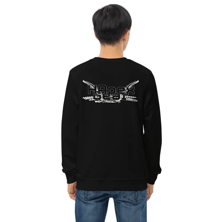 Unisex Organic Sweatshirt - Black HApex Gear Black Logo product image (1)
