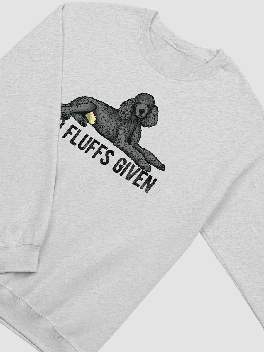 No Fluffs Given Sweatshirt of a Standard Poodle (Gray) | Funny Shirt for Poodle Paw-rents product image (26)