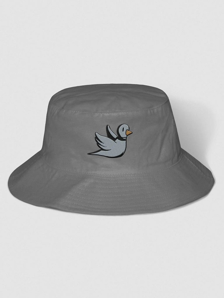 Embroidered Rose Pigeon Bucket Hat | Art by Duck product image (1)