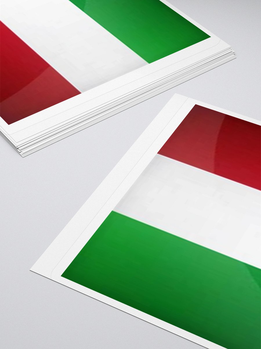 Italy Flag Sticker | Green White Red Design | Durable Vinyl | 3 Sizes product image (10)