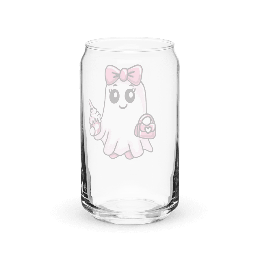 Cute Ghost 16oz Can-Shaped Drinking Glass product image (10)