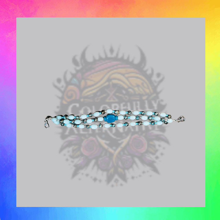 stacked teal bracelet product image (1)