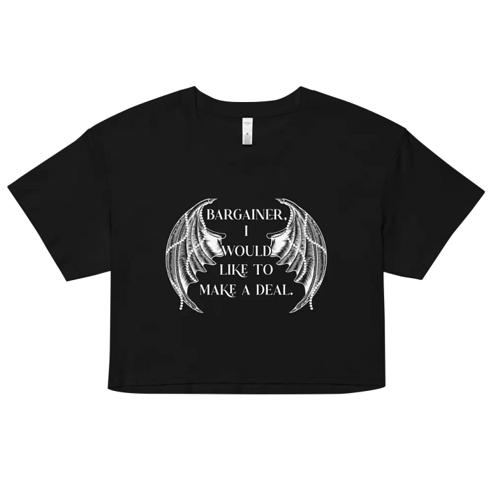 Bargainer Calling Card Women's Premium Crop Top product image (1)