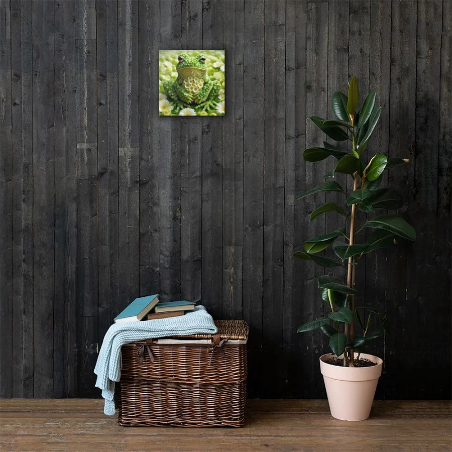 Green Flower Frog Wall Art product image (4)
