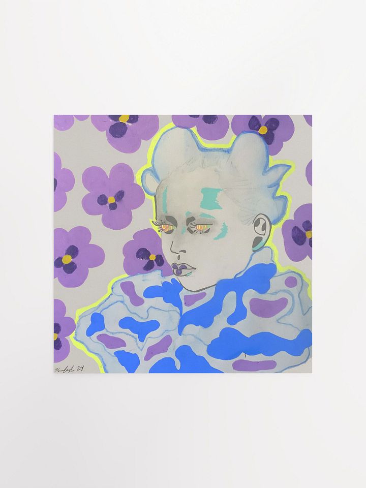 Flower Power Square Matte Print product image (2)