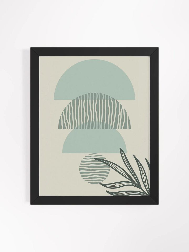 Verdant Geometry Framed Matte Poster product image (11)