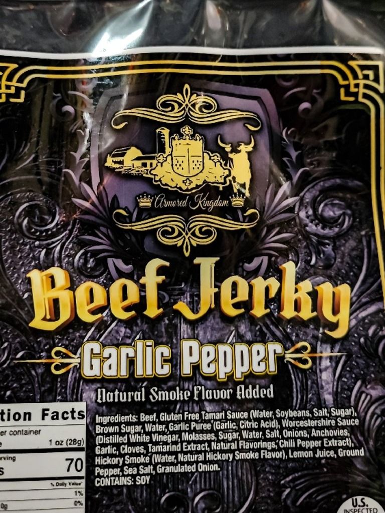 The Armored Kingdom Garlic Pepper Beef Jerky product image (2)