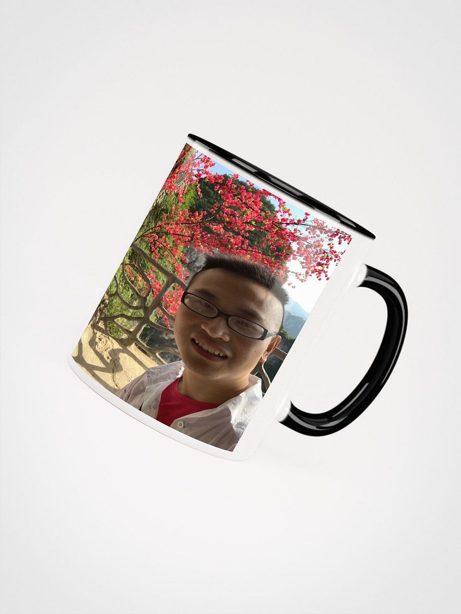 Ceramic Mug with Color Inside: flower and mountain product image (7)