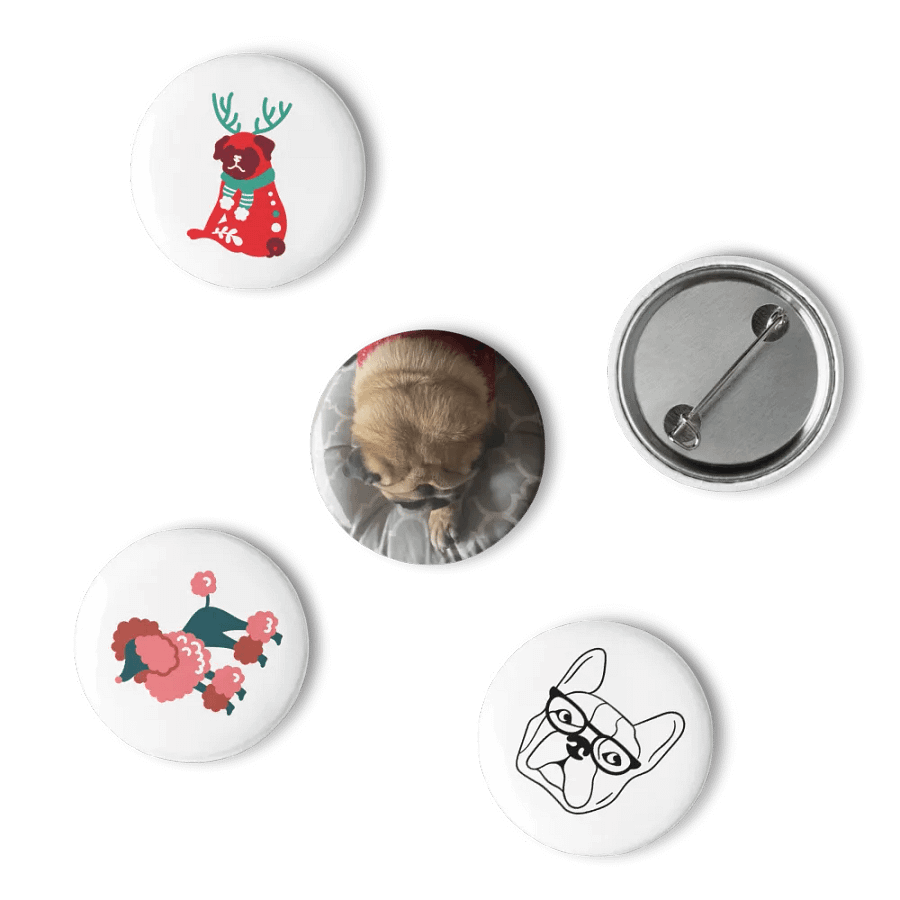 Set of Pin Buttons (Pet Puppy) product image (15)