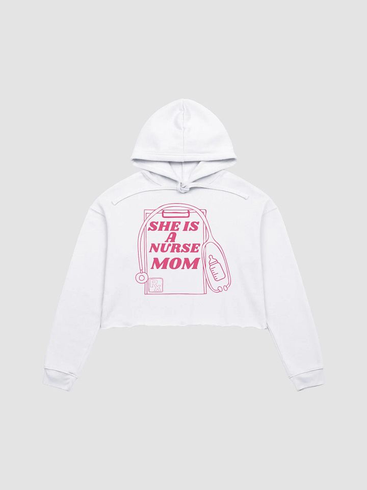 Nurse Mom Love Crop Hoodie product image (2)