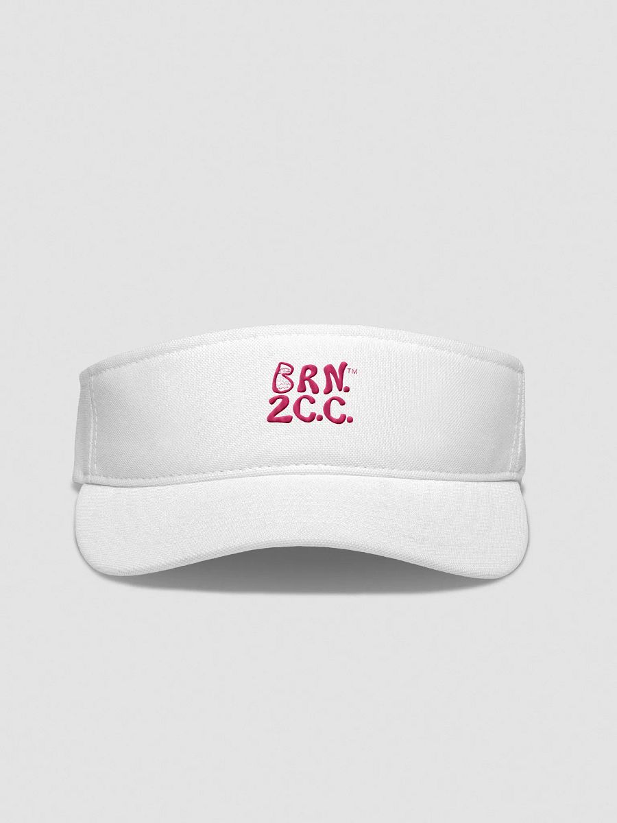 Women's | BRN.2C.C.™ | Embroidered Flexfit Visor | Moisture-Wicking | Fast-Drying | Low Profile | Coastal Performance Style | Pink Embroidered Logo product image (2)