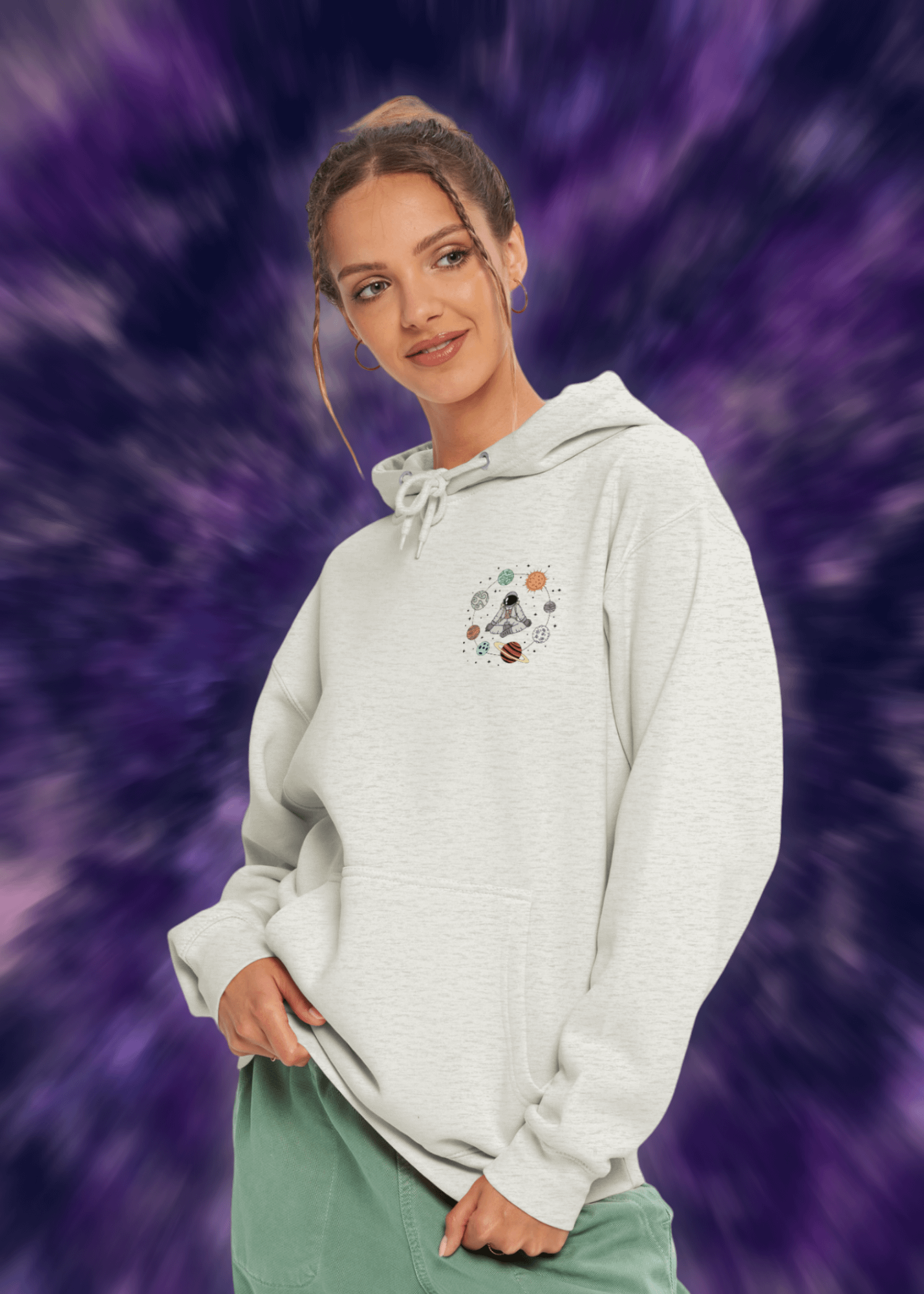 Cosmic Serenity Astronaut Hoodie product image (3)