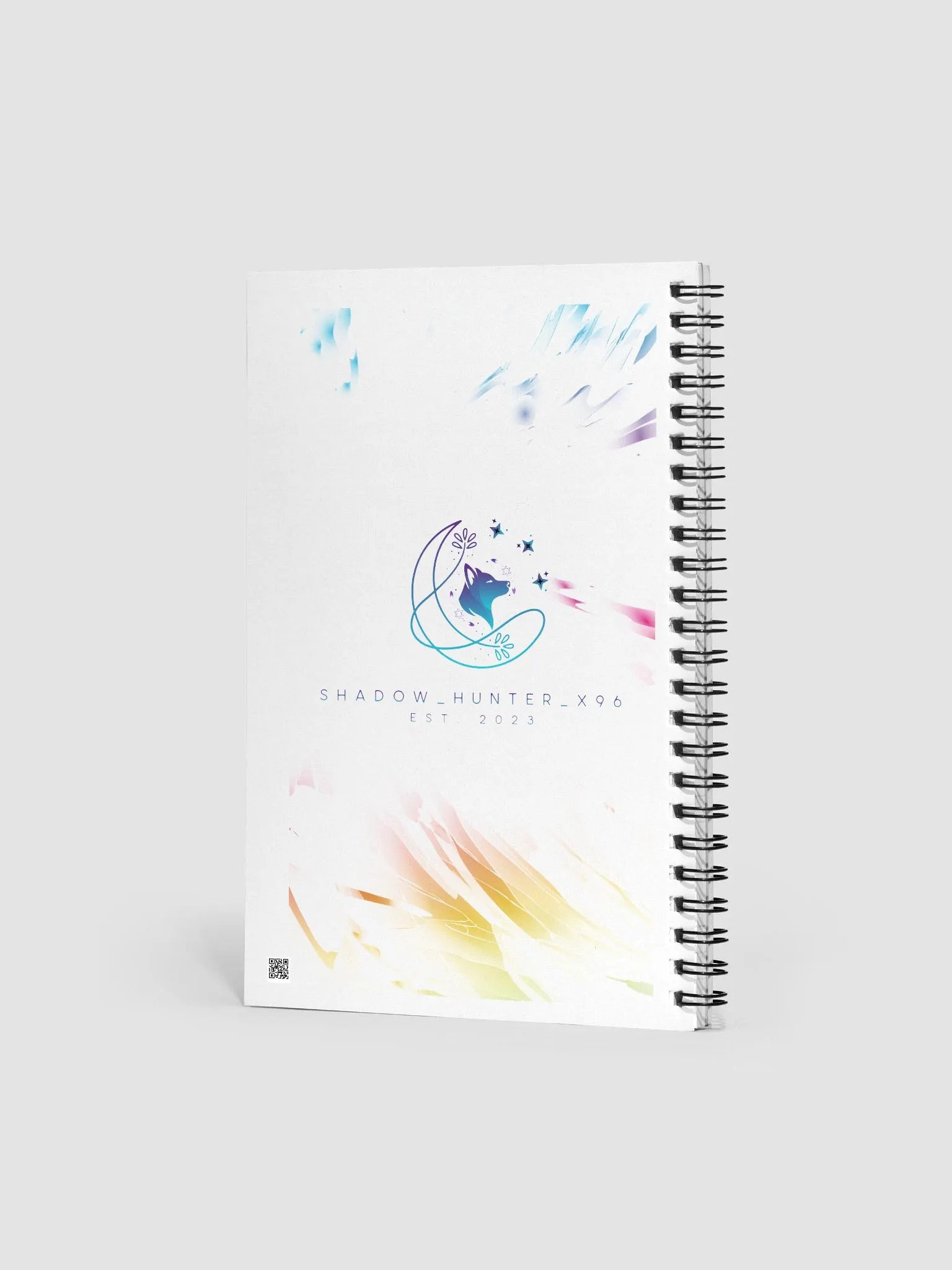Watercolour smoke notebook product image (2)