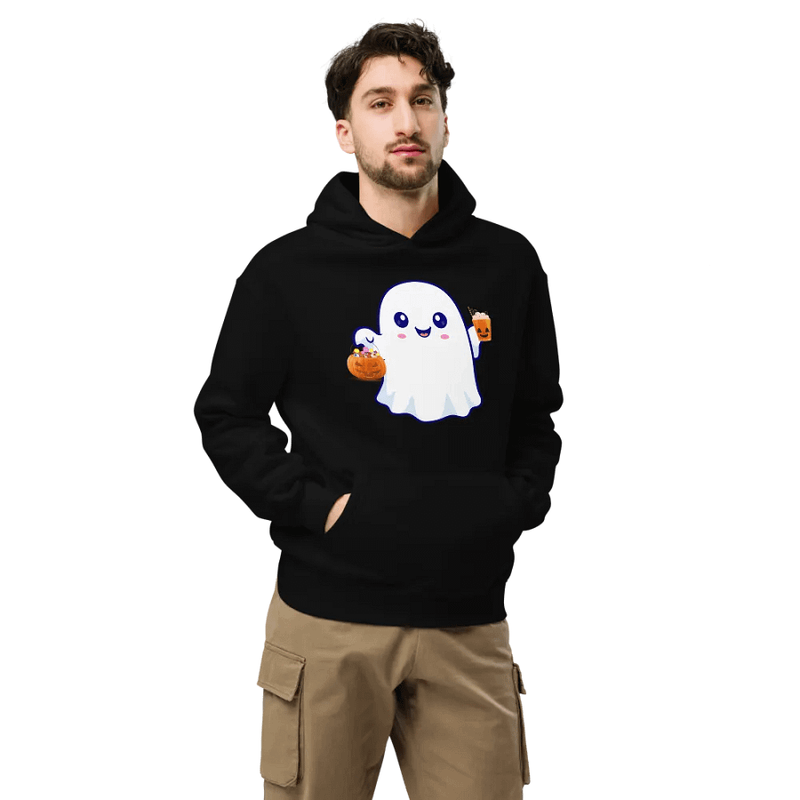 Spooky Sips & Treats Ghost Oversized Premium Hoodie product image (8)