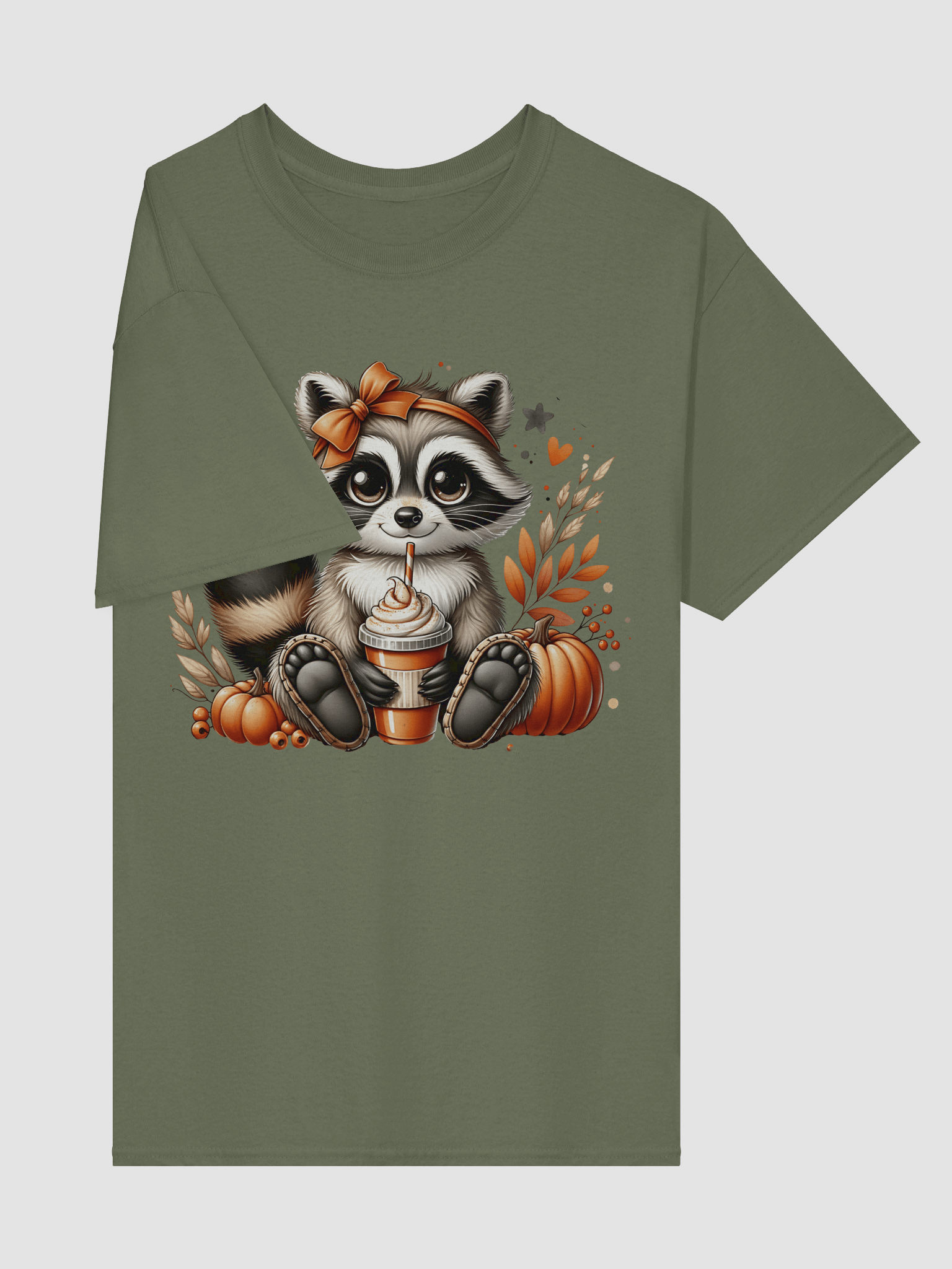 Raccoon Pumpkin Spice Tee product image (52)
