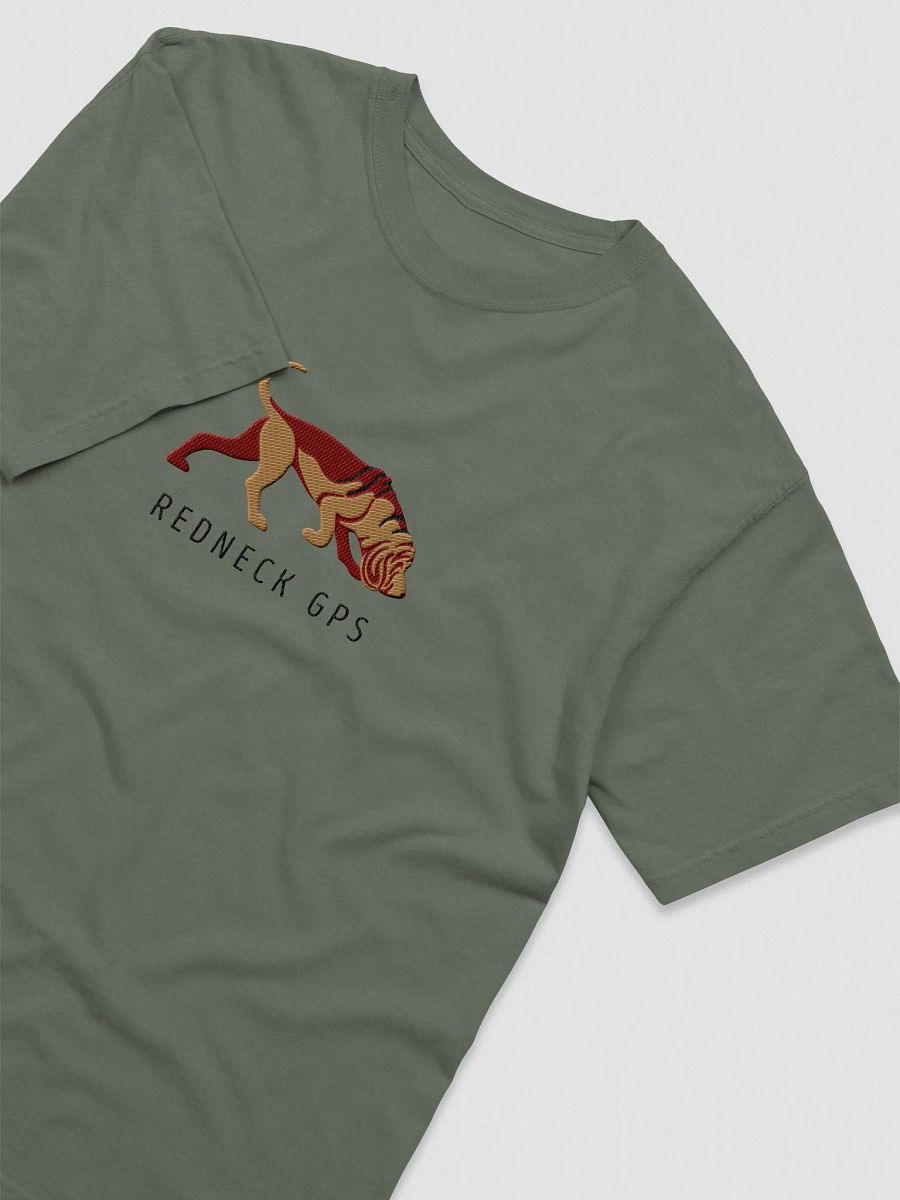 Redneck GPS T-Shirt(Embroidered) of a Bloodhound product image (5)
