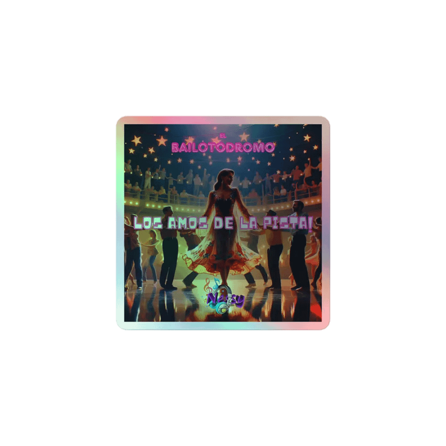 Sticker holográfico Los Amos de la Pista product image (1)