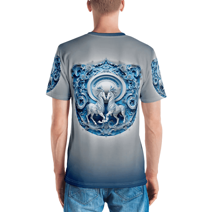 Blue Horse Emblem T shirt product image (2)