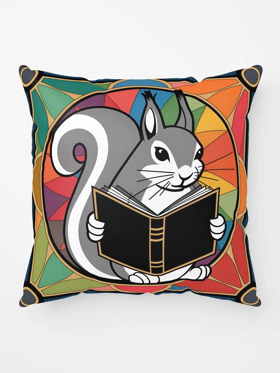 Comfy Pillow: Pooky Reading in Front of stained glass product image (5)