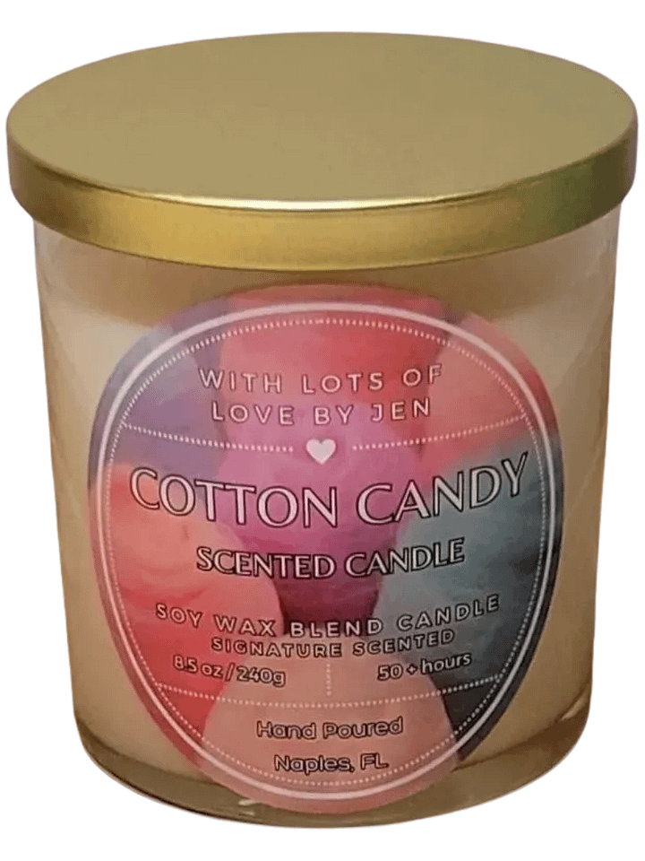 With Lots Of Love By Jen Cotton Candy Scented Candle product image (1)