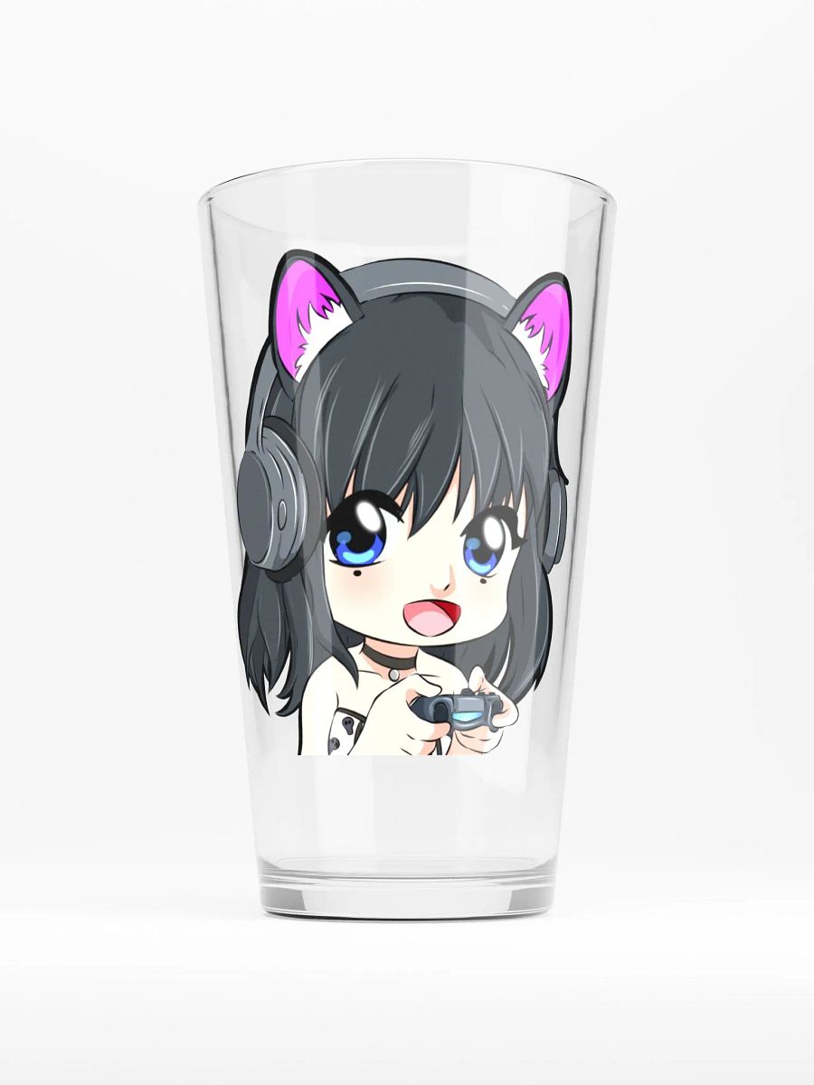 Panda Gothic gamer emote glass product image (1)