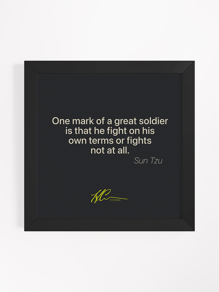 Sun Tzu Q5 - Framed Poster product image (1)