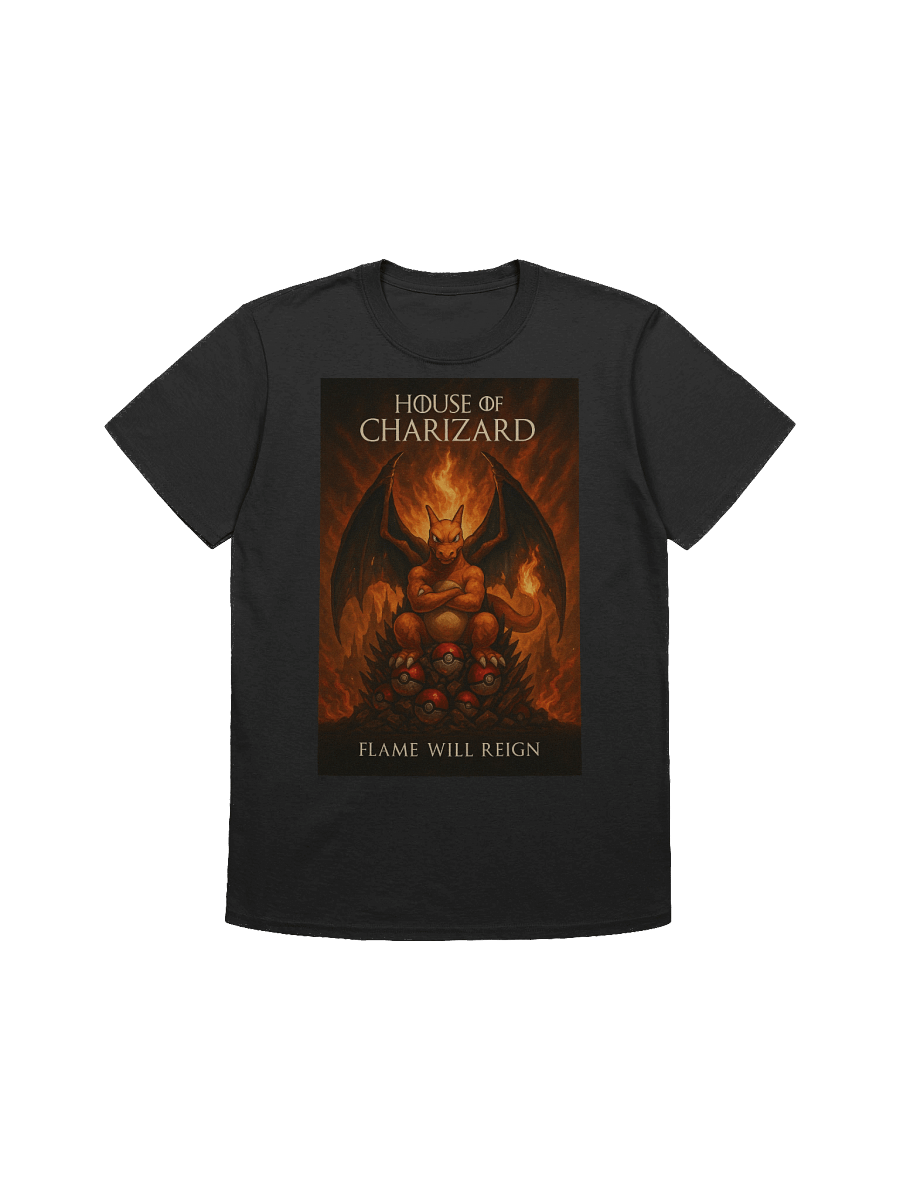 Charizard House of Dragons Parody T-Shirt – Game of Thrones Mashup product image (7)