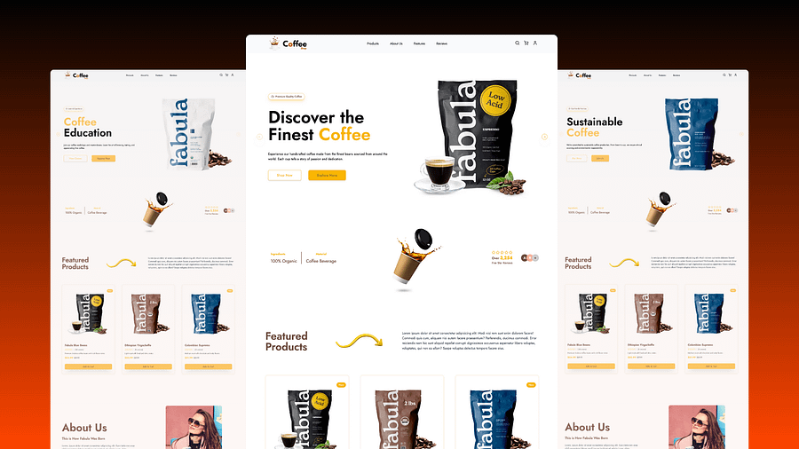 ☕ Build & Deploy a Coffee Shop E-Commerce Website with React, Next.js, TailwindCSS, Shadcn UI & AOS product image (5)