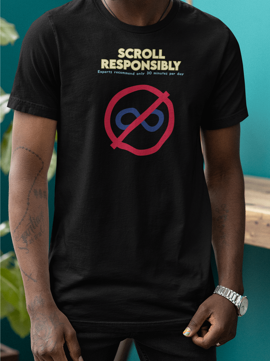 Anti-Infinite Scroll Message T-shirt product image (3)