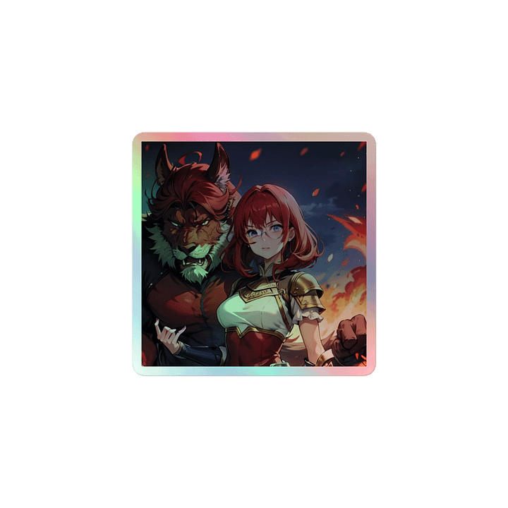 Red K Warrior HOLOGRAPHIC" STICKERS product image (1)