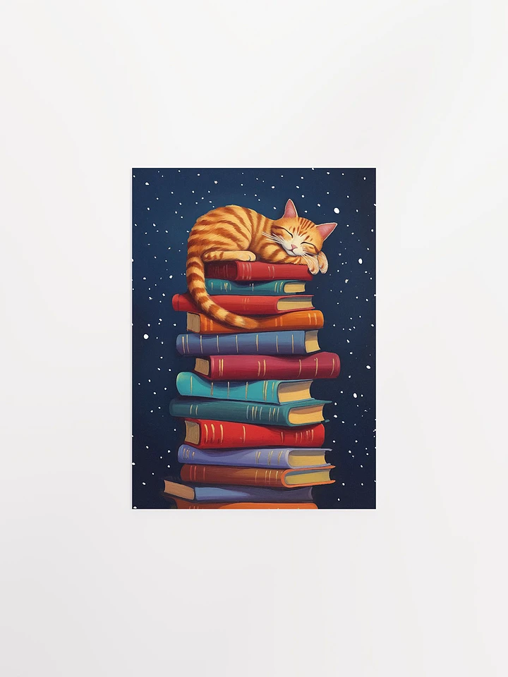 Things I Love - Cats & Books Matte Poster product image (1)