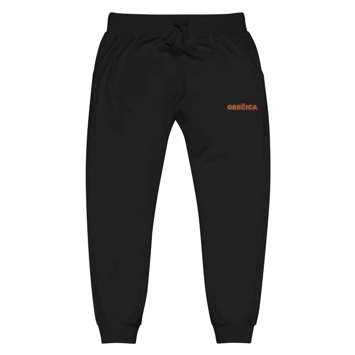 GREČICA Distorted Glitch Unisex Fleece Joggers product image (1)